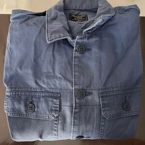 Abercrombie & Fitch Men's Navy Shirt Jacket